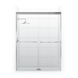 Coastal - Shower Doors | Pararagon 1/4" Frameless | Chrome / Clear Glass by Coastal - Shower Doors