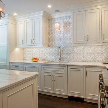 White Transitional Kitchen - Doylestown
