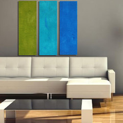 Preethi Arts - Rendezvous 36x36 Original Large Modern abstract Painting - Paintings