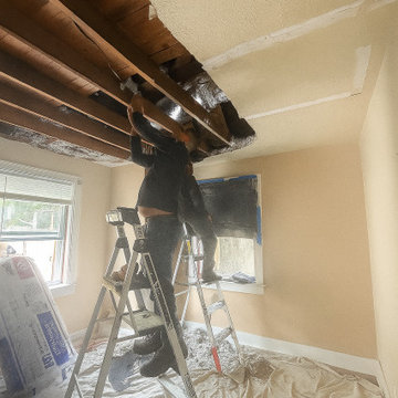 Bedroom - Ceiling  Renovation – From Structural Repair to Modern Comfort