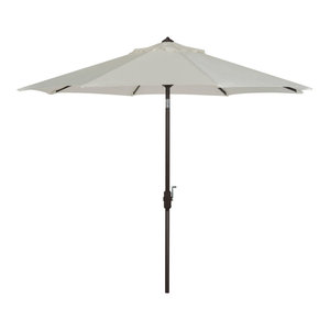 Natural Tone Teak Wood Umbrella 2 Inch Shaft Contemporary Outdoor Umbrellas By Chic Teak