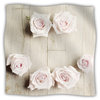 Cristina Mitchell "Smile" Wood Roses Fleece Blanket, 80"x60"
