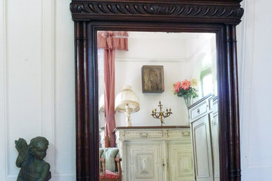 Antique Henri II Style French Oak Mirror