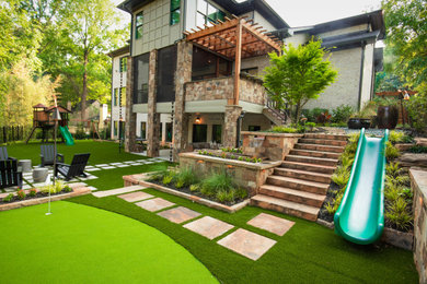 This is an example of a modern landscaping in Atlanta.
