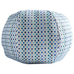 SCALAMANDRE - Odette Weave Sphere Pillow, Seaside, 12" Diameter - Since 1929, Scalamandré has been considered a destination for connoisseurs of fine design and all things beautiful. Today, The House of Scalamandré is proud to extend our legacy as both a ninety-two-year-old heritage brand, and an innovative new company, encompassing the very best in fabric, wallcovering, passementerie, furniture, lighting, and beyond.
