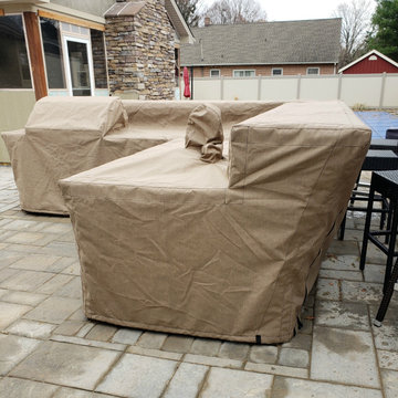 Custom outdoor kitchen cover