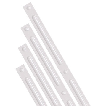 PVC Grid Covers, Pack of 24 Pieces, G2, White Pearl