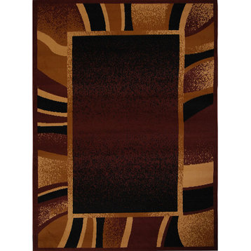 Home Dynamix Premium Rizzy Area Rug 5'2"x7'4", Decorative Brown