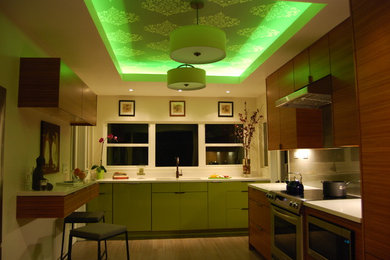 Trendy kitchen photo in Orange County