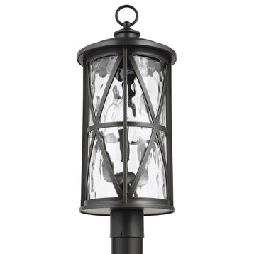 Feiss Millbrooke 3-Light Outdoor Post Lantern OL15207ANBZ, Antique Bronze