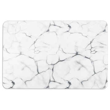 Marble White Stone Non Slip Bath Mat