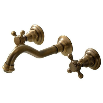 Antique Wall Mounted Faucet With 2 Handle