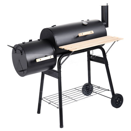 Outdoor BBQ Grill Charcoal Barbecue Pit Cooker Smoker