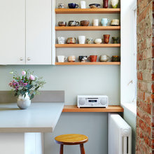 dishes on display
