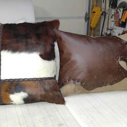 leather pillows - Decorative Pillows