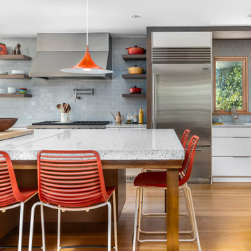 Open But Protected Kitchen