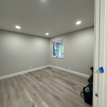 Home Remodel/ One Bath/paint/popcorn removal/LED Can lights/baseboards/Flooring