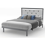 Modern Headboard in Glossy Grey, Full - Contemporary - Headboards - by