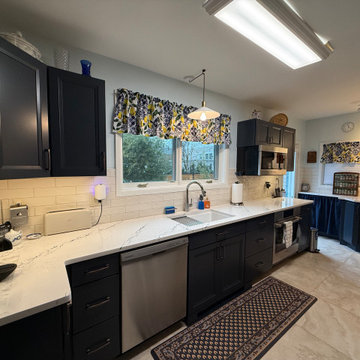 Navy Blue Kitchen Remodel in Arlington, VA
