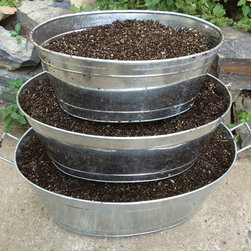 Petit Potager- Stacked containers redy to plant - Outdoor Pots And Planters
