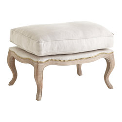 Studded Lounge Ottoman - Footstools And Ottomans