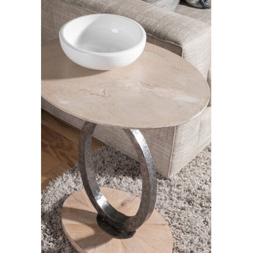 Clement Oval Spot Table - Natural