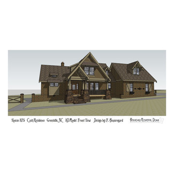 House #375 Custom Home, Front View