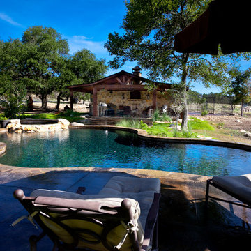 Bulverde Natural Pool/Spa/Outdoor Living/Sport Court