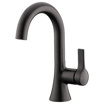 Luxier BSH11-S Single-Handle Bathroom Faucet with Drain, Oil Rubbed Bronze