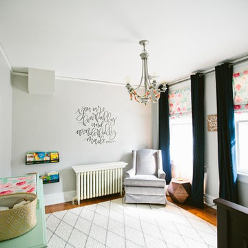 Navy, Blush and Mint Nursery