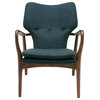 Patrik Occasional Chair, Dark Grey Wool