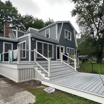 Deck Transformation with Trex Foggy Wharf