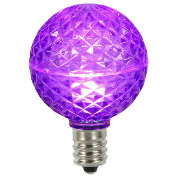 G50 Faceted LED Purple Bulb E17 25/Box