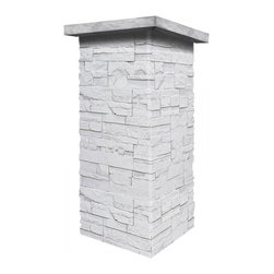 C135-DURANGO STACKED STONE VENEER COLUMN WRAP (CAPS SOLD SEPARATELY) - Wall Panels