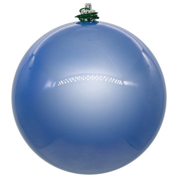 Vickerman 3" Periwinkle Pearl UV Drilled Ball Ornament, 12 per bag.