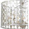Crystorama 545-SA 5 Light Chandelier in Antique Silver