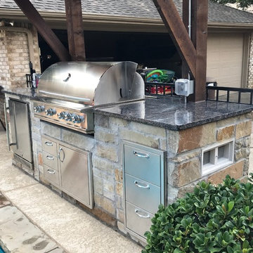 Lean-To Outdoor Kitchen