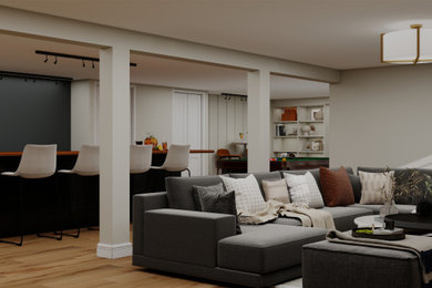 Basement Entertainment Area Redesign
