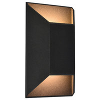 Avenue Lighting AV9900-BLK Outdoor Wall Mount, Black, 12"