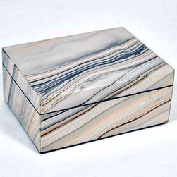 Tucson Lacquer Medium Box - Clayton Gray Home - Decorative Accents