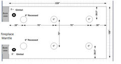 6 recessed lighting layout