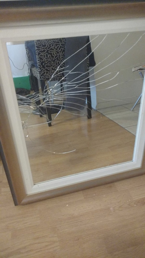 Broken Mirror, How To Replace Broken Mirror On Medicine Cabinet