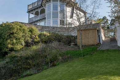 Inspiration för ett vintage hus