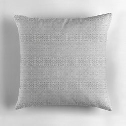 Bridget Riley inspired Pattern in Aluminum - Decorative Pillows