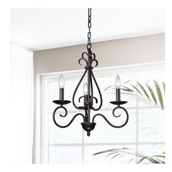 3-Light Chandelier, Flush Mount & Pendant - Chandeliers