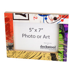 Deckstool - Recycled Skateboard Picture Frame for 5x7 Photo or Art by Deckstool - Picture Frames