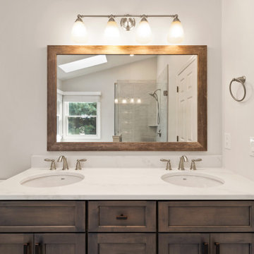 Warm Toned Bathroom Remodel