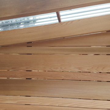 Clear Cedar fences, gates, shed, bin screen