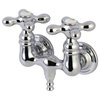 Kingston Brass AE38T Vintage Wall Mounted Clawfoot Tub Filler - Polished Chrome