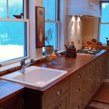 Boston Kitchen with Texas Mesquite Countertops